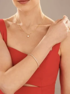 Apart Bransoletka z żółtego złota z diamentami - 18 cm - 1,74 ct - próba 585< Bransoletki Z Diamentami