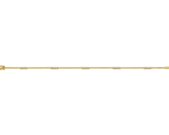 Discount Apart Bransoletka z żółtego złota z brylantami - 18 cm - 0,29 ct - próba 585