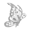 Hot Apart Broszka - zawieszka z białego złota z brylantami - motyl - 1,25 ct - próba 750