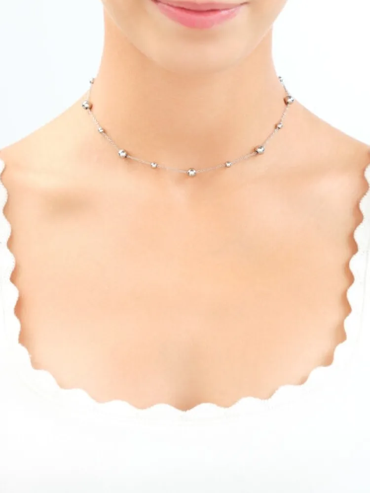 Sale Elixa Choker ze stali szlachetnej - kulki
