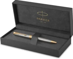 Parker Długopis Sonnet stainless steel GT< Długopisy Parker