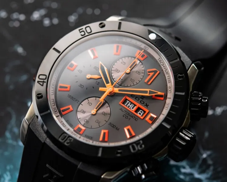 Edox CO-1 Chronographe automatic< Zegarki Męskie