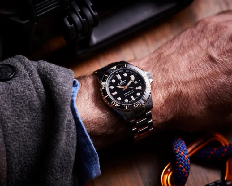 Clearance Edox Sky Diver Neptunian Automatic