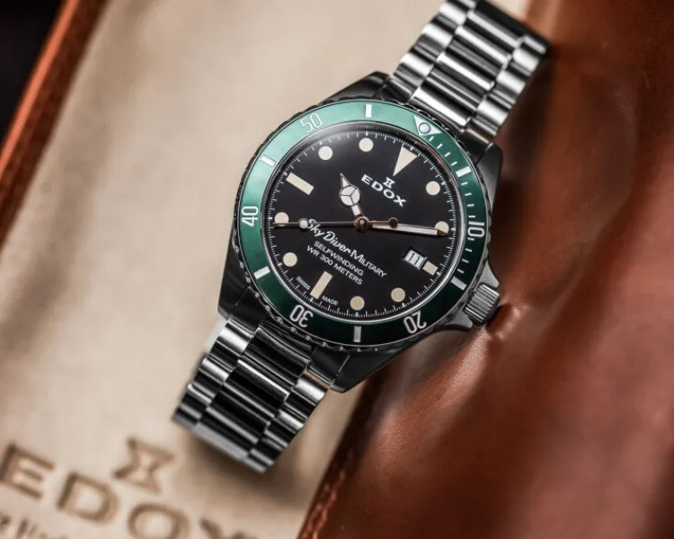 Sale Edox Sky Diver 70's Military Limited Edition