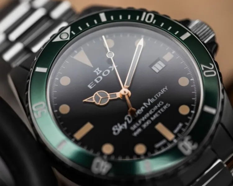 Sale Edox Sky Diver 70's Military Limited Edition