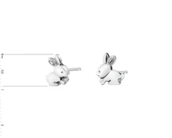 Outlet Apart Kolczyki srebrne - zajączki