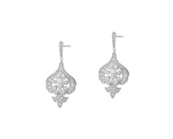 Apart Kolczyki srebrne z cyrkoniami< Kolczyki Ślubne