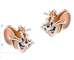 Apart Kolczyki srebrne z emalią -  Tom and Jerry, Jerry, Warner Bros. Discovery< Wszystkie