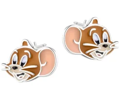 New Apart Kolczyki srebrne z emalią - Tom and Jerry, Jerry, Warner Bros. Discovery