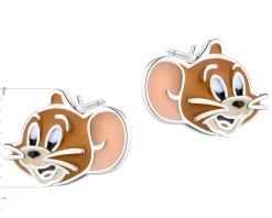 New Apart Kolczyki srebrne z emalią - Tom and Jerry, Jerry, Warner Bros. Discovery