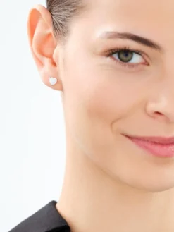 Apart Kolczyki srebrne z opalem - serca< Wszystkie