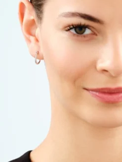 Apart Kolczyki srebrne ze szlifowanym szkłem - koła< Wszystkie