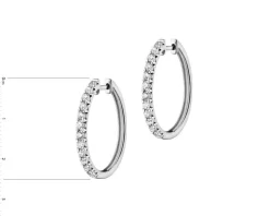 Apart Kolczyki z białego złota z brylantami - koła - 1,00 ct - próba 585< Kolczyki Z Diamentami