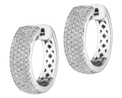 Apart Kolczyki z białego złota z brylantami - koła - 0,67 ct - próba 585< Kolczyki Z Diamentami