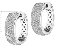 Apart Kolczyki z białego złota z brylantami - koła - 0,67 ct - próba 585< Kolczyki Z Diamentami