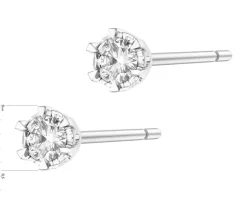Apart Kolczyki z białego złota z brylantami - 0,36 ct - próba 585< Wszystkie
