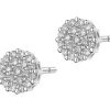 Apart Kolczyki z białego złota z diamentami - 0,16 ct - próba 585< Wszystkie