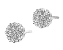 Apart Kolczyki z białego złota z diamentami - 0,16 ct - próba 585< Wszystkie