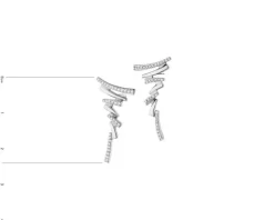 Apart Kolczyki z białego złota z diamentami - 0,15 ct - próba 585< Wszystkie