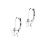 Sale Apart Kolczyki z białego złota z diamentami - kwiaty - 0,008 ct - próba 585