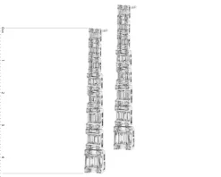 Apart Kolczyki z białego złota z diamentami - 1,99 ct - próba 750< Kolczyki Z Diamentami