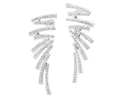 Apart Kolczyki z białego złota z diamentami - 0,41 ct - próba 585< Kolczyki Z Diamentami