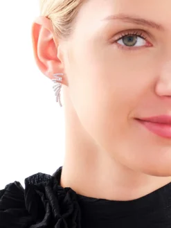 Apart Kolczyki z białego złota z diamentami - 0,41 ct - próba 585< Kolczyki Z Diamentami