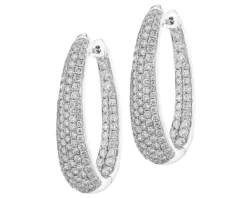 Best Apart Kolczyki z białego złota z brylantami - koła - 2,28 ct - próba 750