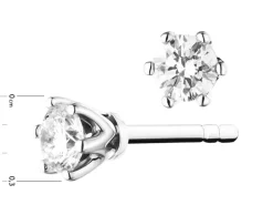 Apart Kolczyki z białego złota z brylantami - 0,16 ct - próba 585< Wszystkie