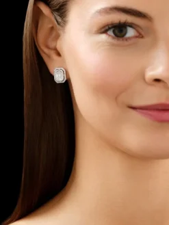 Outlet Apart Kolczyki z białego złota z diamentami - 1,16 ct - próba 750