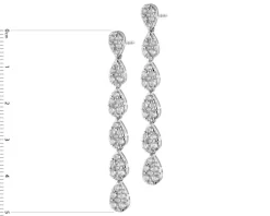 Apart Kolczyki z białego złota z brylantami - 2,79 ct - próba 750< Wszystkie
