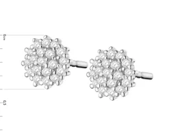 Apart Kolczyki z białego złota z diamentami - 0,09 ct - próba 585< Kolczyki Z Diamentami