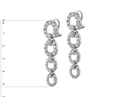 Sale Apart Kolczyki z białego złota z brylantami - 2,77 ct - próba 585
