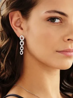 Sale Apart Kolczyki z białego złota z brylantami - 2,77 ct - próba 585