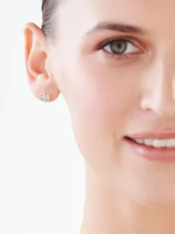 Apart Kolczyki z białego złota z diamentami - 0,01 ct - próba 375< Kolczyki Z Diamentami