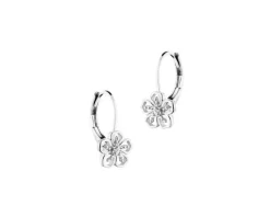 Apart Kolczyki z białego złota z diamentami - kwiaty - 0,01 ct - próba 585< Wszystkie