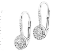 New Apart Kolczyki z białego złota z brylantami - 0,18 ct - próba 585