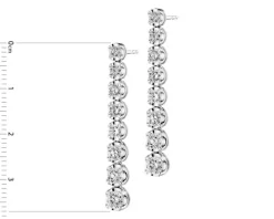Apart Kolczyki z białego złota z brylantami - 2,14 ct - próba 750< Wszystkie