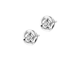 Apart Kolczyki z białego złota z brylantami - 0,05 ct - próba 585< Wszystkie