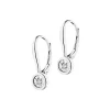 Best Apart Kolczyki z białego złota z brylantami - 0,05 ct - próba 585