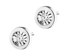 Apart Kolczyki z białego złota z brylantami - 0,04 ct - próba 375< Kolczyki Z Diamentami