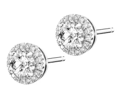 Apart Kolczyki z białego złota z brylantami laboratoryjnymi - 1,16 ct - próba 750< Kolczyki Z Diamentami
