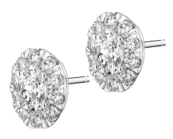 Apart Kolczyki z białego złota z diamentami laboratoryjnymi - 1,50 ct - próba 750< Kolczyki Z Diamentami