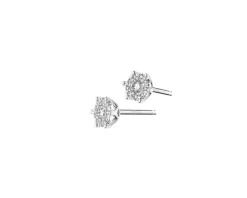 Apart Kolczyki z białego złota z brylantami - 0,25 ct - próba 585