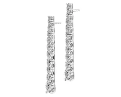 Outlet Apart Kolczyki z białego złota z brylantami - 1,70 ct - próba 750