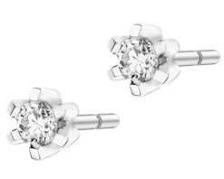 Apart Kolczyki z białego złota z brylantami - 0,08 ct - próba 585< Kolczyki Z Diamentami