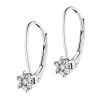 New Apart Kolczyki z białego złota z brylantami - 0,12 ct - próba 585