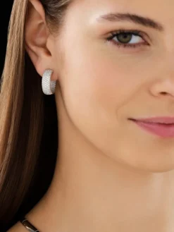 Apart Kolczyki z białego złota z brylantami - koła - 3,62 ct - próba 750< Kolczyki Z Diamentami