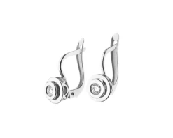 Online Apart Kolczyki z białego złota z brylantami - 0,15 ct - próba 585