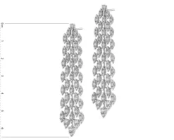 Apart Kolczyki z białego złota z brylantami - 5,46 ct - próba 750< Kolczyki Z Diamentami